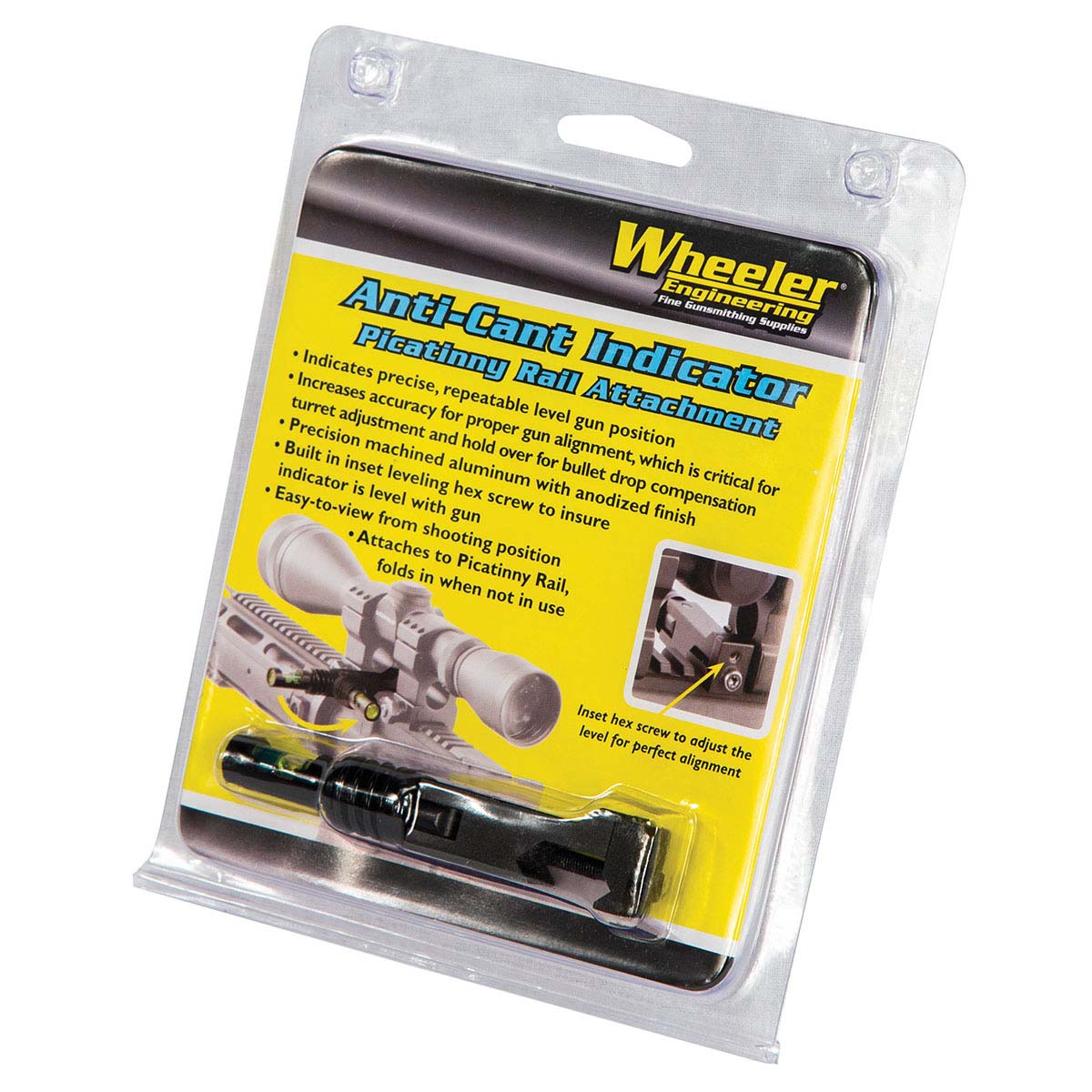 WHEELER Anti Cant Indicator Pic Rail Attachment 580033 for sale online 