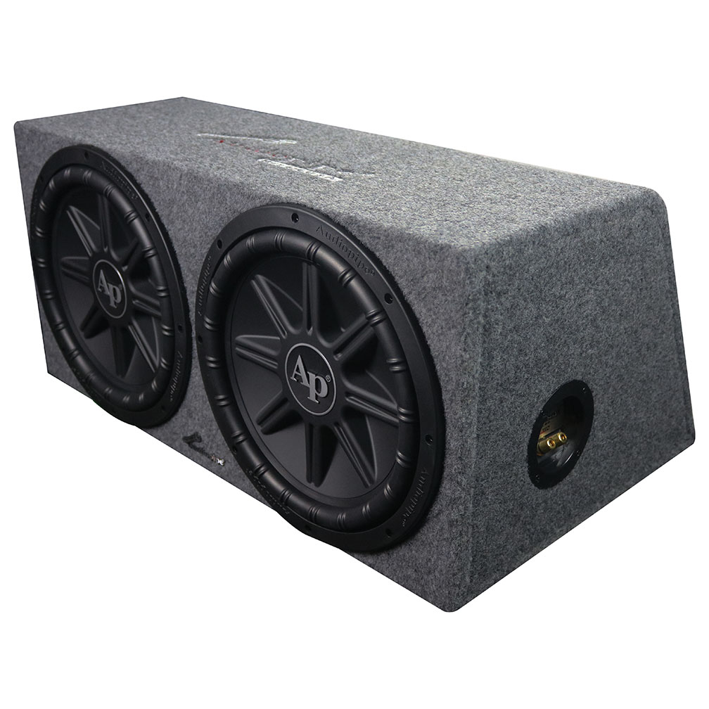 Audiopipe Bass Package – Dual 12″ Subwoofer Enclosure with Amplifier