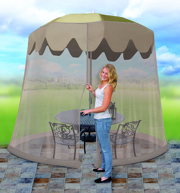 Ideaworks Outdoor 11 Foot Umbrella Table Screen The Wholesale House