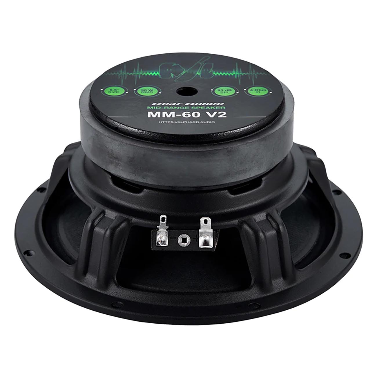 Deaf Bonce Machete Series 6.5" Mid-bass Speakers | 80W RMS, 4-Ohm | Pair Of Car Audio Speakers For Clear, Powerful Sound